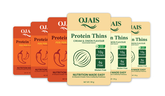 PROTEIN THINS CREAM & ONION AND PERI PERI [GLUTEN-FREE]- 6 PACKETS
