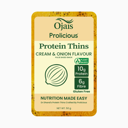 PROTEIN THINS CREAM & ONION AND PERI PERI [GLUTEN-FREE]- 6 PACKETS