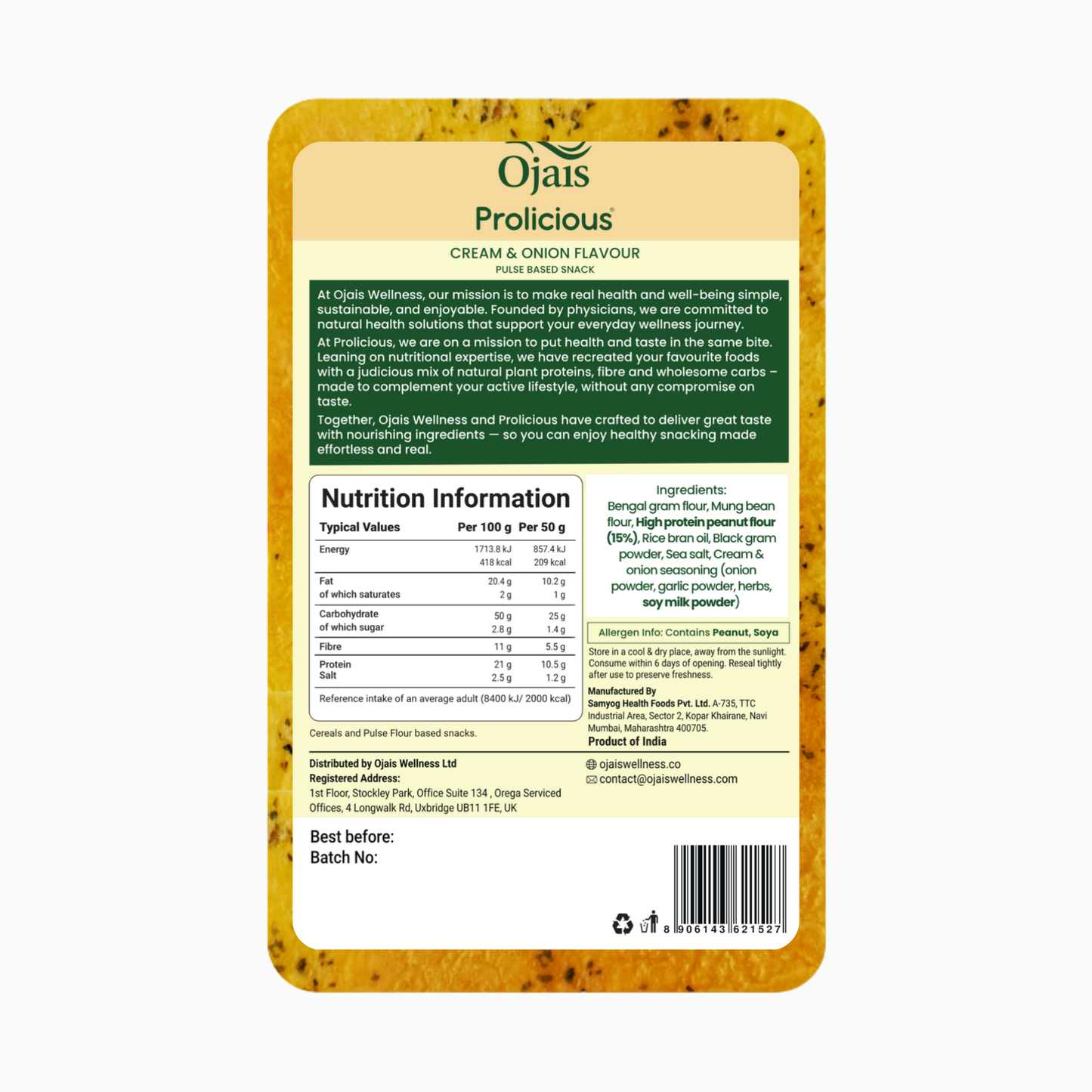 PROTEIN THINS CREAM & ONION AND PERI PERI [GLUTEN-FREE]- 6 PACKETS