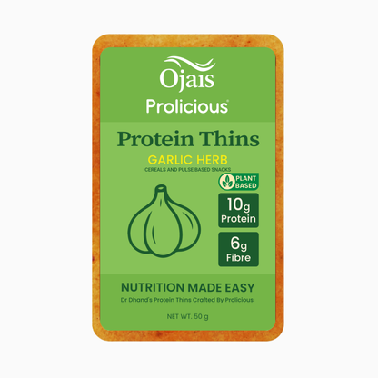 PROTEIN THINS- MIXED FLAVORS- 6 PACKETS (2 GARLIC & HERB, 2 TANGY TOMATO, 1 CUMIN SEED, 1 FENUGREEK)