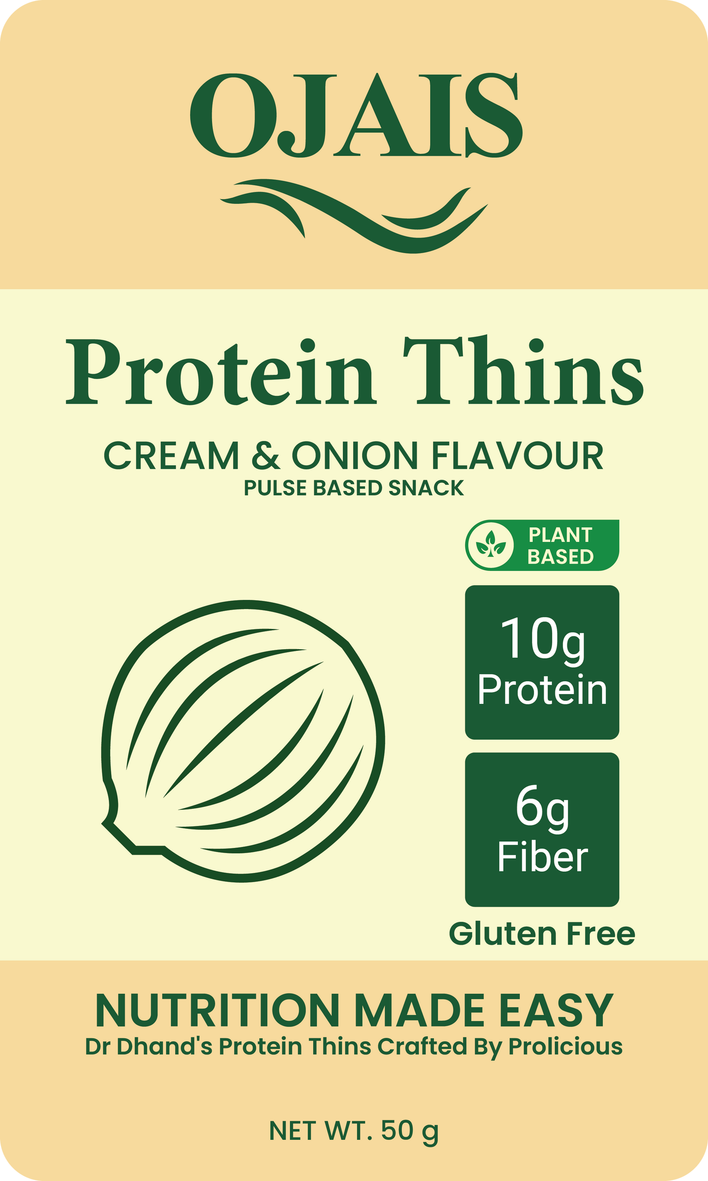 PROTEIN THINS CREAM & ONION AND PERI PERI [GLUTEN-FREE]- 6 PACKETS