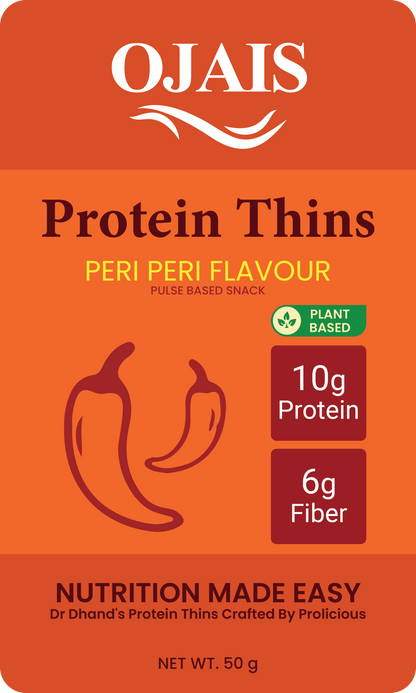 PROTEIN THINS CREAM & ONION AND PERI PERI [GLUTEN-FREE]- 6 PACKETS