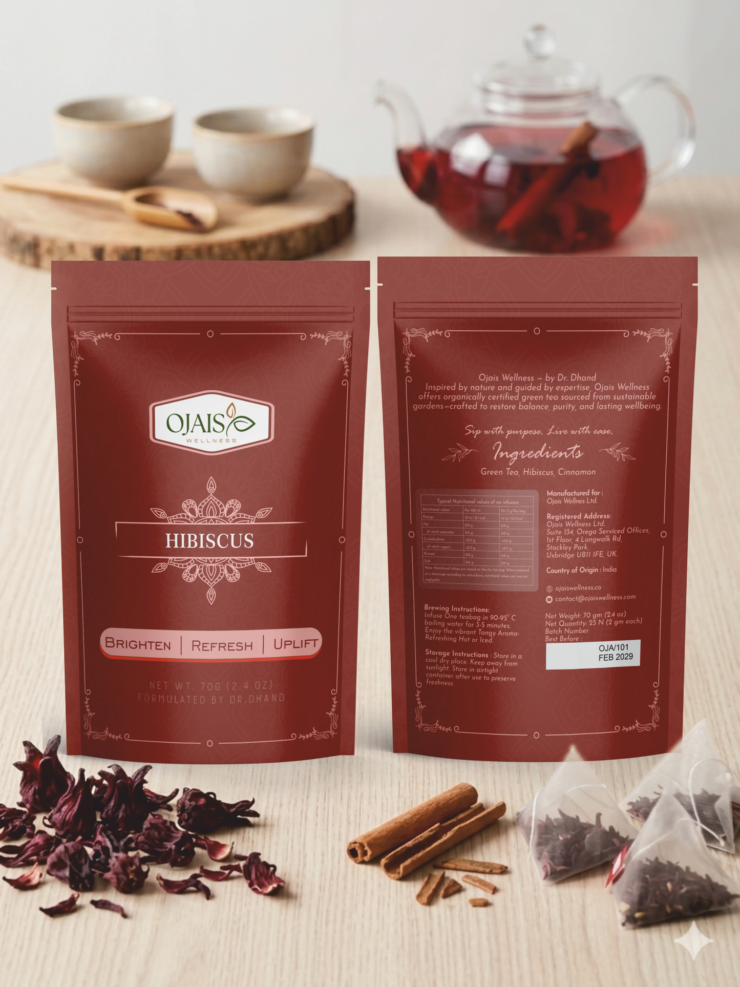 Hibiscus Green Teabags